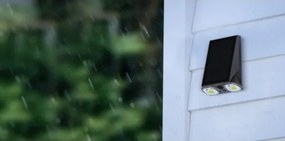 Viking - Lampada da parete solare dimmerabile a LED con sensore LED/1,3W/3,7V IP44 4000K