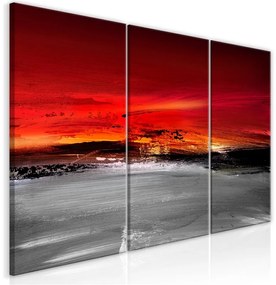 Quadro Crimson Landscape (3 Parts)  Colore ---, Dimensioni e Misure 120x60