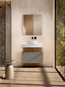 Cassettone da bagno Element VISOBATH 1 cassetto P 46 x L 60 x H 35 cm cenere laccato truciolare