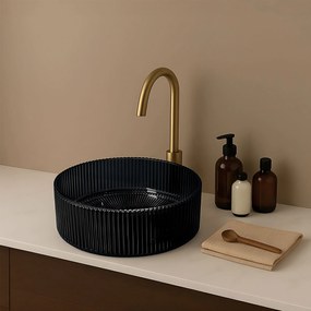Lavabo da appoggio Rea Ingrid 35 Black