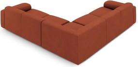 Divano angolare arancione (angolo variabile/ a L) Molino - Micadoni Home