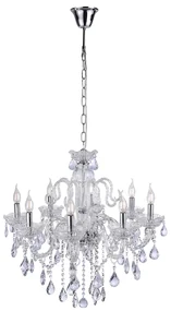Lampadario classico in acciaio 8 luci - Armas