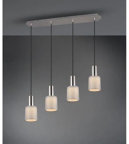 Trio - Lampadario su corda WAILER 4xGU10/5W/230V grigio