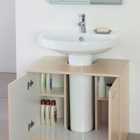 Mobile sotto lavabo universale 70 cm larice con 2 ante Desya