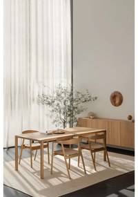 Tavolo da pranzo in rovere massiccio 90x200 cm Derven – Gazzda