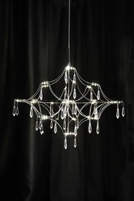 Lampadario LED argentato ø 60 cm Efesos – Markslöjd