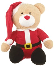 Peluche orso Babbo Natale 35 cm