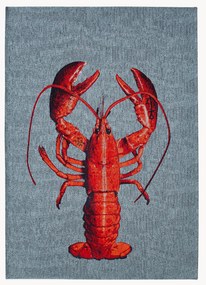 Tappeto jacquard a tessitura piatta Lobster