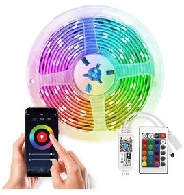 Solight WM57 - Striscia LED RGB Dimmerabile LED/20W/230V 5m IP65 Tuya + TC