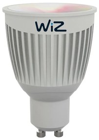 Set da 2 lampadine LED, GU10 faretto, argentato, luce cct e rgb, 6.5W= 345LM (equiv 50 W), 60°, WIZ