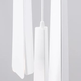 Sollux SL.1398 - Lampadario a sospensione con filo PRYSM 3xG9/8W/230V bianco
