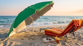 ombrellone da spiaggia in alluminio tondo