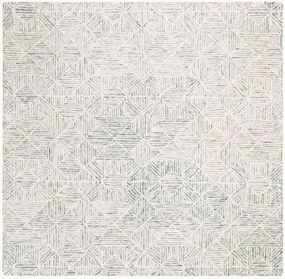 Tappeto in lana a pelo basso tuftato a mano Azure