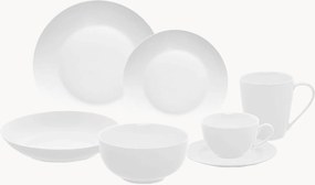 Servizio da colazione in porcellana Flow Linasol, 4 persone, set da 28