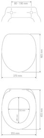 WENKO 24334100-Sedile per WC EXCLUSIVE 46,5x37 cm bianco/argento