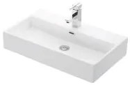 New Line GU3 Lavabo 70x41 Da Appoggio Rettangolare In Porcellana Bianco