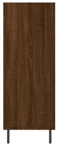 Scaffale rovere marrone 69,5x32,5x90 cm in legno multistrato