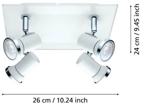 Eglo 95995 - Faretto LED da bagno TAMARA 1 4xGU10-LED/3,3W/230V