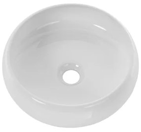 COMAD UN-WIKI-SW - Lavabo da appoggio WIKI ø 36 cm ceramica bianco lucido