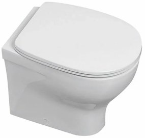 Sanitari filo muro scarico traslato rimless Azzurra serie Pratica
