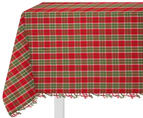 Tovaglia in cotone Tartan rossa