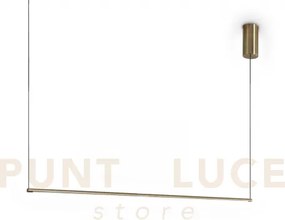 Essence sospensione round led 3000k 19w 2250lm ottone 115cm
