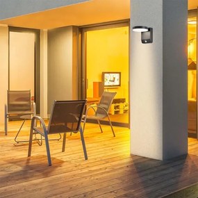 LED Applique da esterno con sensore LED/17W/230V 4000K nero