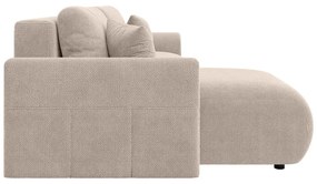Divano angolare beige allungabile (con composizione variabile) Lorine – Ropez