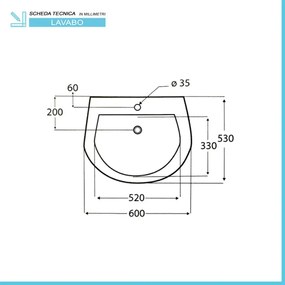 Lavabo Ideal Standard sospeso 60 cm in ceramica bianco lucido