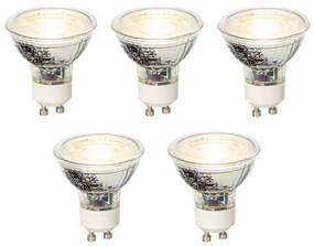 Set di 5 lampadine LED GU10 dimmerabili 4W 300 lm 2700K