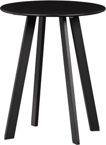 Tavolo da giardino nero, ø 40 cm Fer - WOOOD