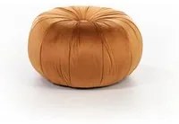 Pouf 36x36xH30 cm in Velluto Kaia Arancione