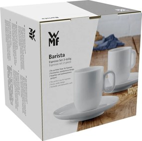 Tazze in porcellana bianca in set da 2 per espresso 60 ml Barista - WMF