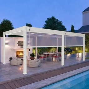 Pergola bioclimatica Ombréa autoportante 4x6M in alluminio