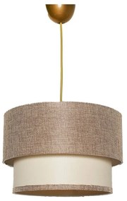 Lampadario beige/color crema con paralume in tessuto ø 30 cm Tubol – Opviq lights