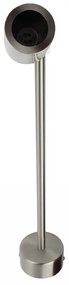 Faretto da Parete Acciaio INOX, GU10, IP54, Orientabile per Insegne e Arredo Base GU10