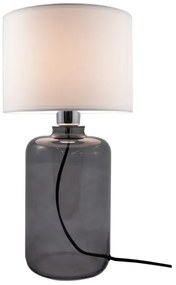 Zuma Line 5503WH - Lampada da tavolo SAMSUN 1xE27/40W/230V bianca/nera