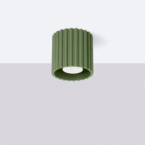 Sollux  SL.1794 - Faretto AURA 1xGU10/10W/230V 10 cm verde