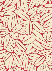 Élitis Carta da parati Succulente - Beige & Rot