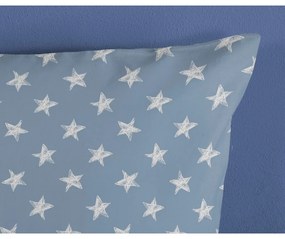 Set copripiumino e federa da bambini blu/beige in cotone per letto singolo 140x200 cm Robo – Good Morning