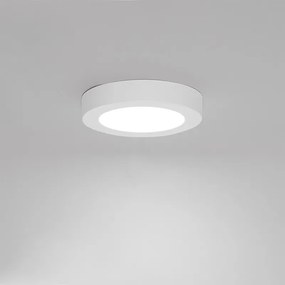 Faretto da superficie o da incasso bianco 14 cm con LED dimmerabile a 3 livelli con interruttore DIP - Trans
