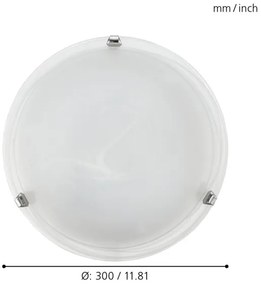 Eglo 7186 - Plafoniera SALOME 1xE27/60W/230V