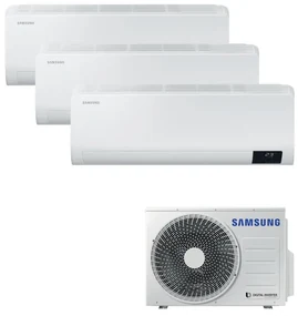 Condizionatore a muro multisplit SAMSUNG Luzon 9+9+12 9 + 9 + 12 18000 BTU classe raffreddamento A+++, classe di riscaldamento A+