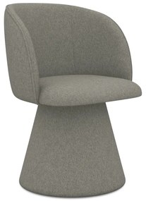 Sedia da pranzo grigia in imbottito Maia – Makamii