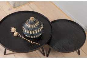 Tavolino nero , Ø 60 cm Mesa - WOOOD