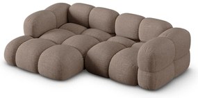 Divano angolare marrone (con penisola a sinistra/con chaise lounge) Loretto – Cosmopolitan Design