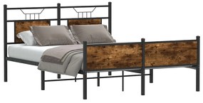 Giroletto Senza Materasso Rovere Fumo 140x190 Cm İn Truciolato /