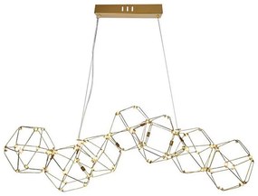 Lampadario LED a sospensione con filo LED/28W/230V 3000K oro