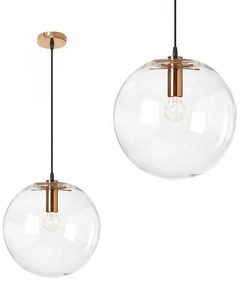 Lampada da soffitto pensile di vetro Lassi 30 cm Rose Gold