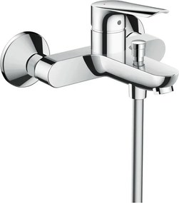Rubinetto per vasca getto laminare cristallino Logis E per muro cromo HANSGROHE